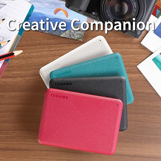 Toshiba Canvio Advance 1TB Portable External HDD (Black) view 2