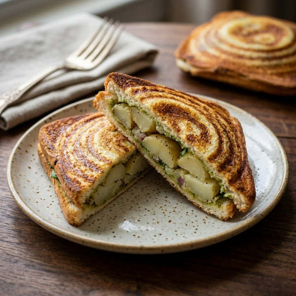 Aloo toast slice