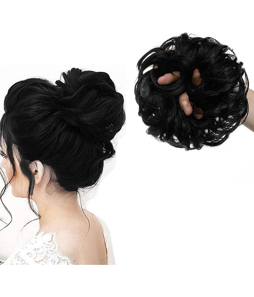 kare beauty Black Hair Bun ( Pack of 1 )