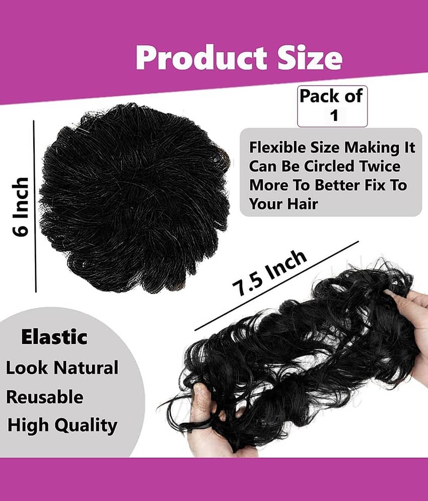 kare beauty Black Hair Bun ( Pack of 1 ) view 2