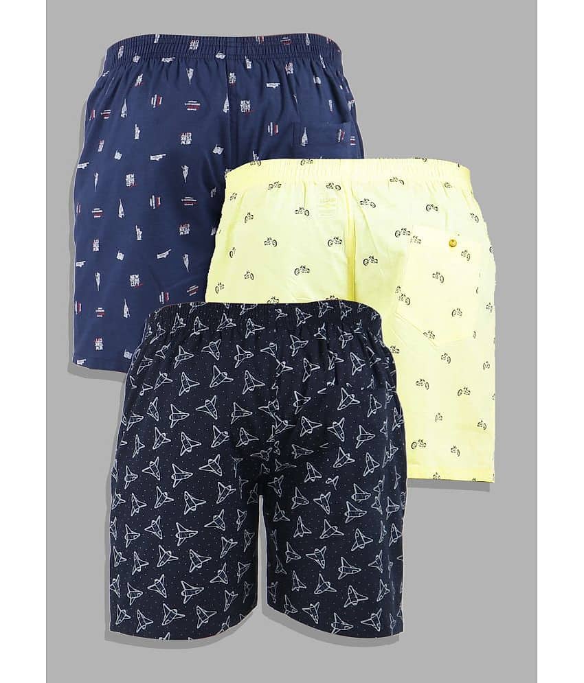 Supersquad Pack of 3 Cotton Boxers For Men's ( Assorted 5 ) view 2