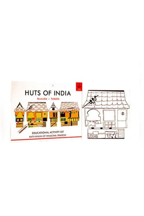 Colouring kit HUTS OF INDIA - Kath Khuni of Himachal Pradesh view 2
