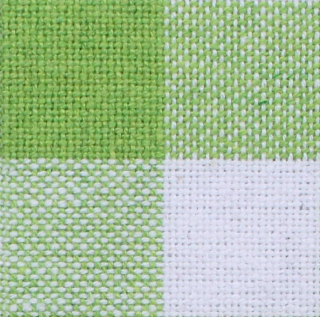 AIRWILL 100% Cotton Checkered Pattern 4 Seater Square Table Cover Sized, 56x56 inches (Green,White, Pack of 1) view 2