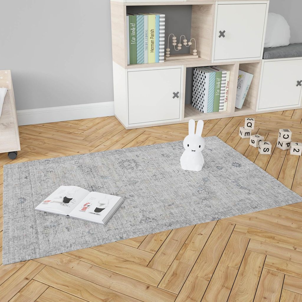 Neu Looms Handmade Viscose Wool Anti-Skid Rug for Bedroom, Living Room, Nursery, Playroom & Dorm - Soft & Durable, 2x3 Feet, Beige/Brown