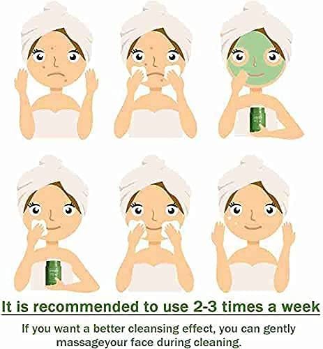 Elecsera Salicylic ice cream mask blackhead makeup remover mask cleans Mask Oil Control Anti-Acne Eggplant Solid Fine, Portable Cleansing Mask Mud Apply Mask, Green Tea Facial (160 ml) view 2