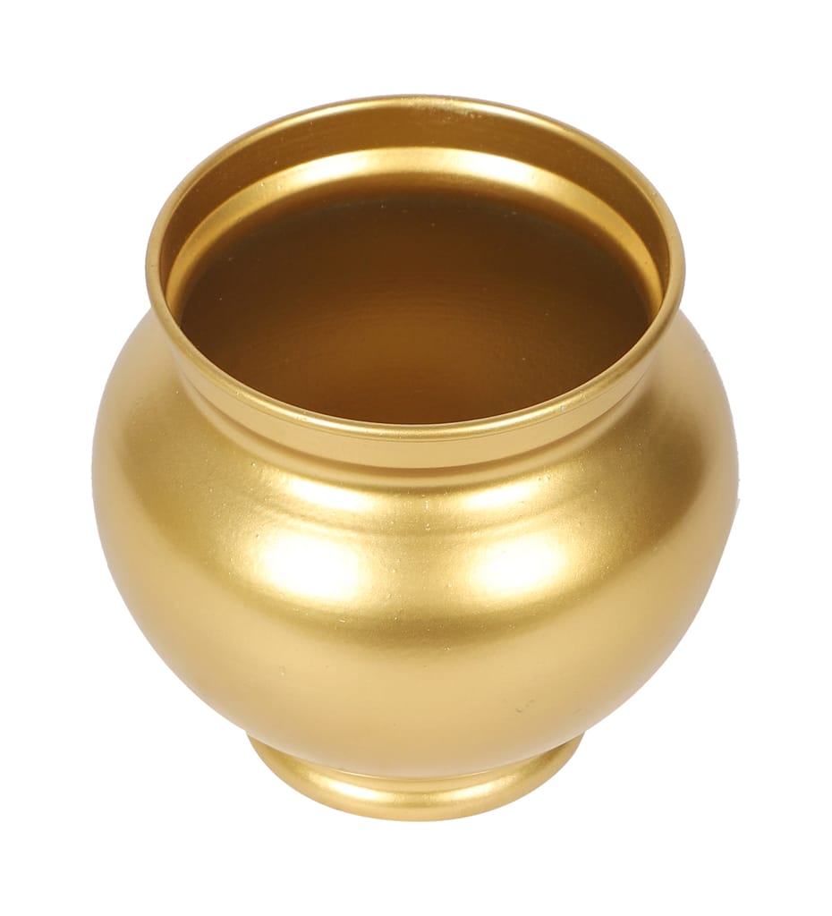Matki Shape Metal Planter view 2