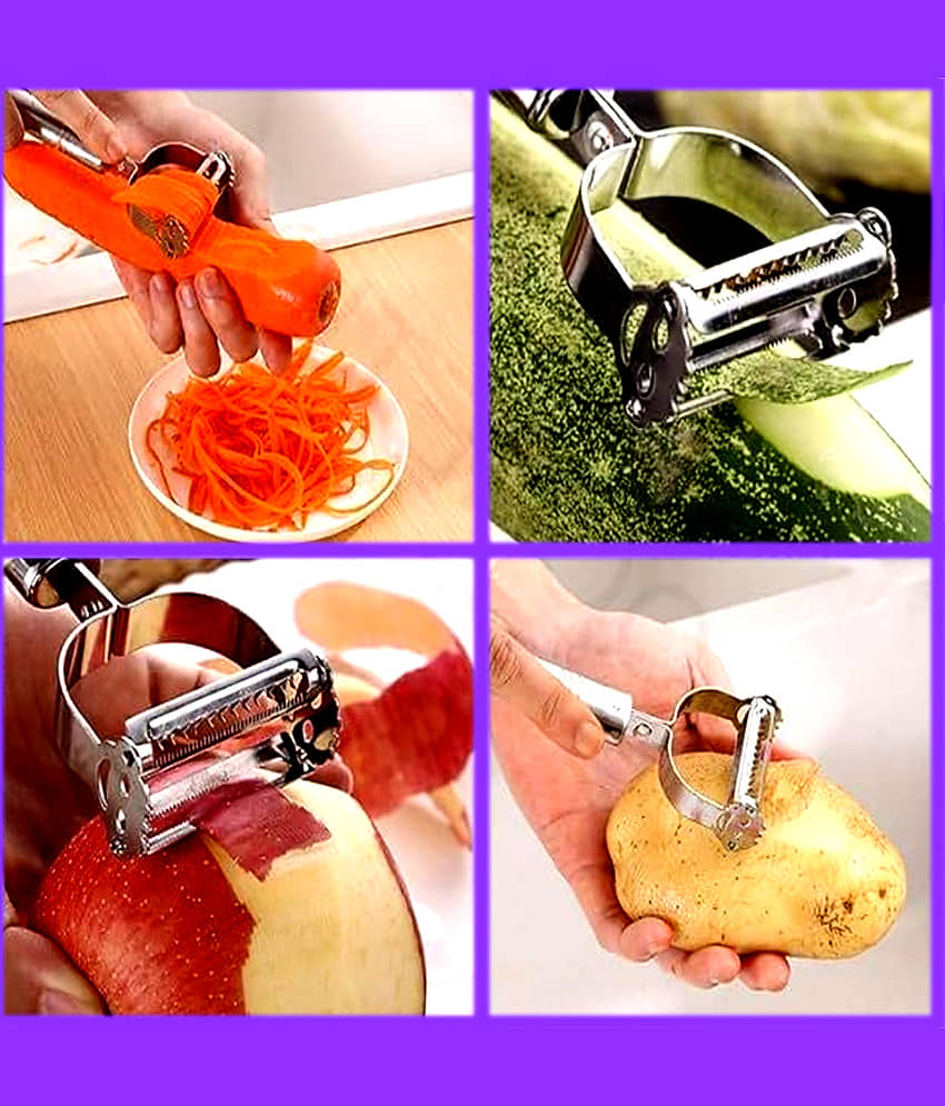 2 Pcs Vegetable Peeler Combo Ultra Sharp Blade Stainless Steel Julianne Peeler Pack of 2 view 2