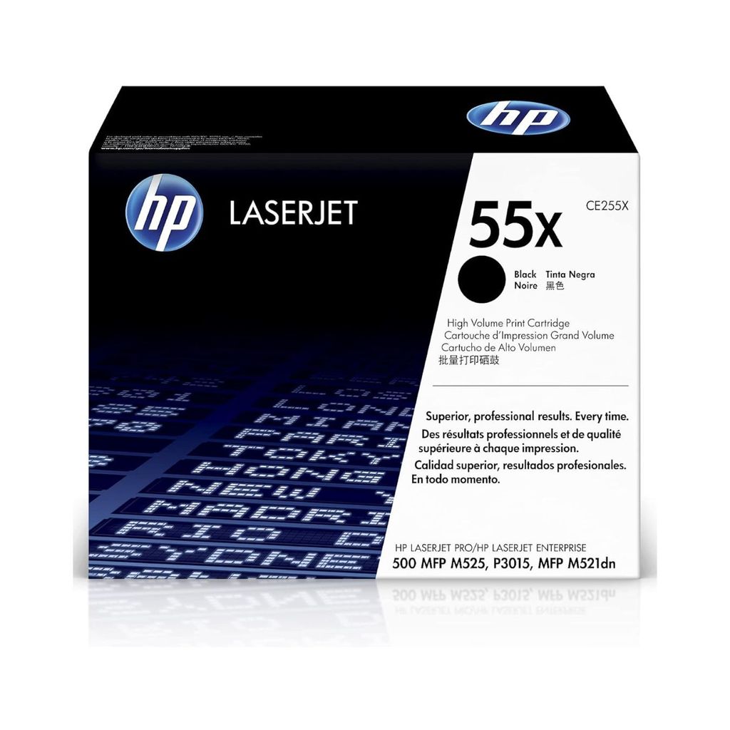 HP 55X High Yield Black Original LaserJet Toner Cartridge (CE255XC) view 2