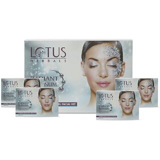 Lotus Herbals Radiant Platinum Cellular Anti-Ageing Facial Kit 5 in 1 Pack 250g