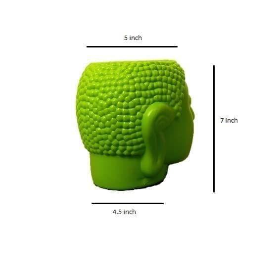 The Ubals Buddha Shape Plastic Indoor Planters Table Top (Plastic Pot ONLY and Without Plant), Pack 2 view 2