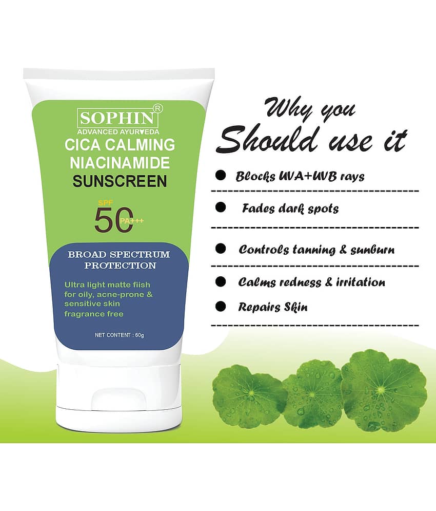 SOPHIN SPF 50 Sunscreen Cream For All Skin Type ( Pack of 1 ) view 2