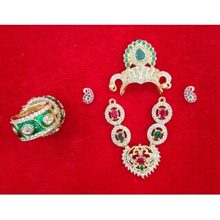 AD Jewellery set for Size 2 Laddu Gopal Ji view 2