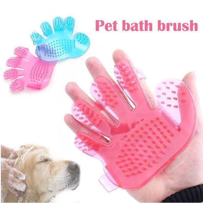 DHRUVINSRI Rubber Pet Cleaning Massaging Grooming Glove – Gentle Brush for Bathing, Brushing, and Massaging Your Pet's Coat view 2