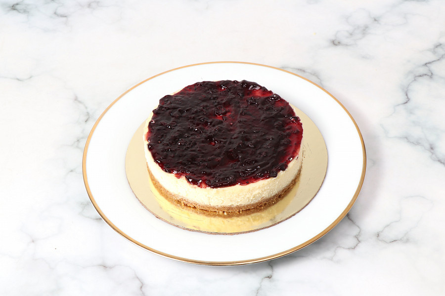 Blueberry cheesecake eggless