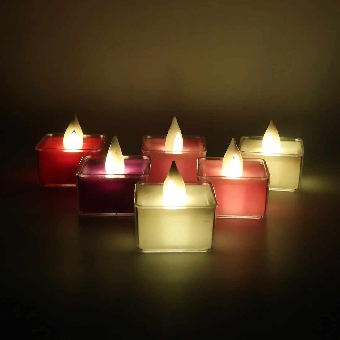LED Flameless Decorative Tealight Candles - (6 Pcs or Set) view 2