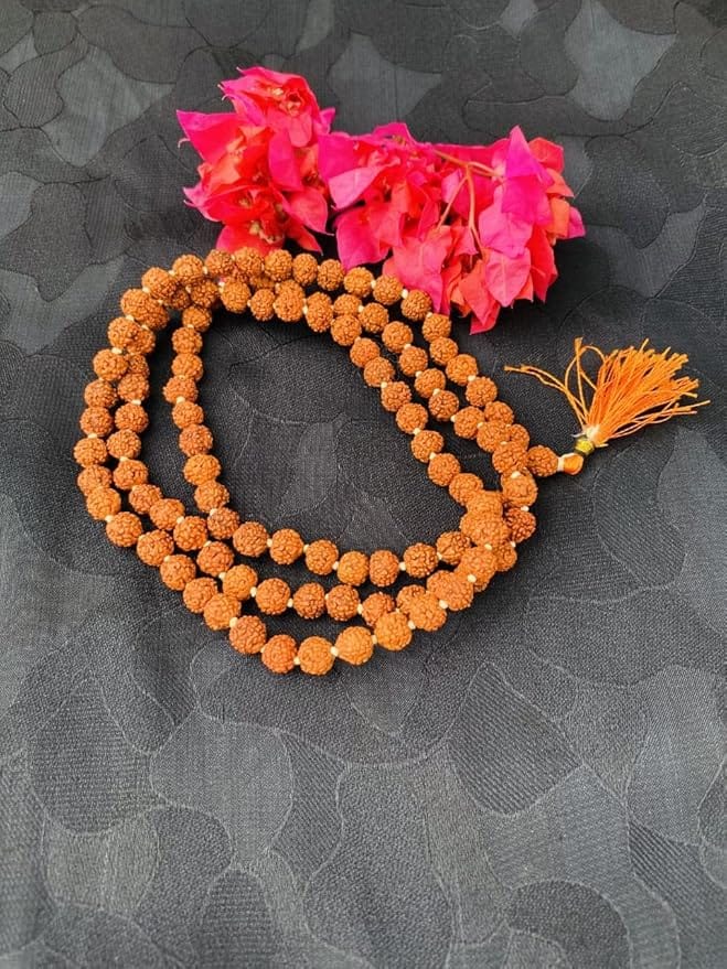 Tulsi Mala 108+1 Beads, 8 mm, Brown view 2