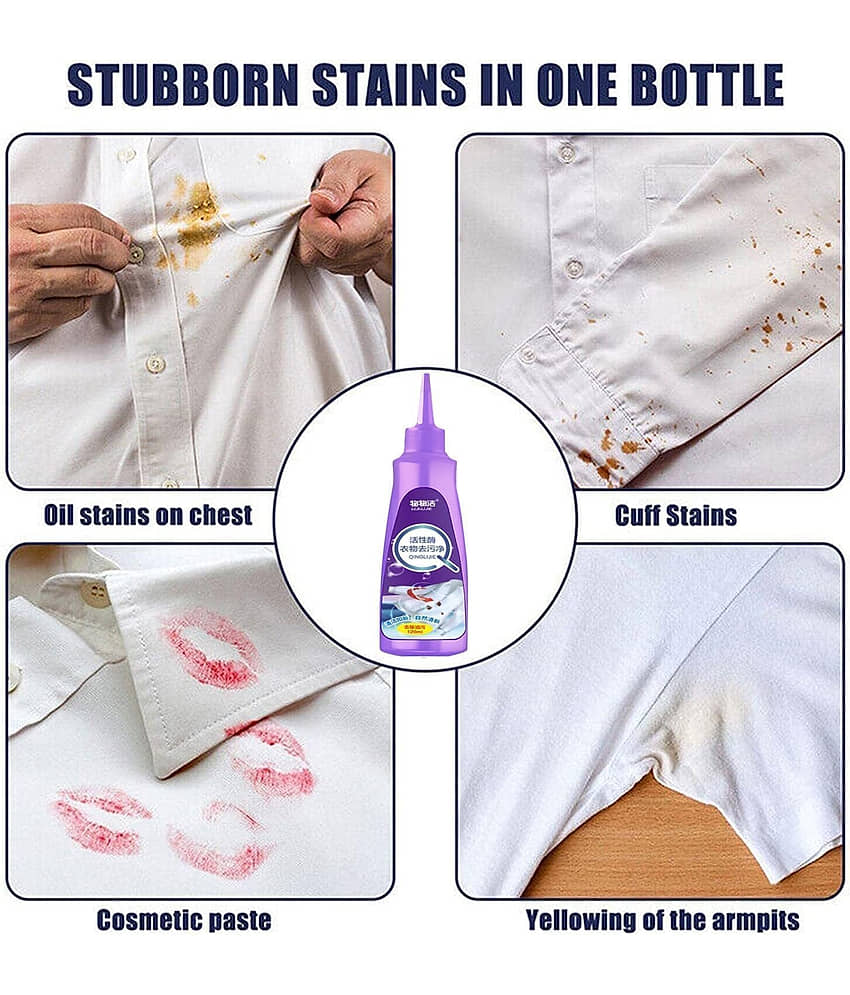 All color Stain Remover for Clothes | Multi-Purpose Roll Bead Fabric Clothes Stain Remover for Cotton, Linen, Polyester, Blended Fabric, Denim, Down, Jacket, Strip (2 Pcs) view 2