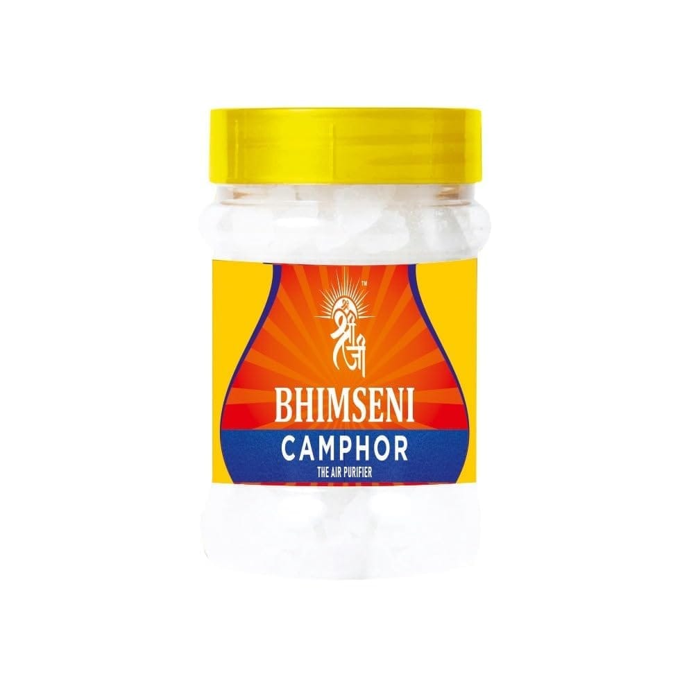 Shri Shriji Flam Bheemseni Camphor 250 g � Pure Aromatic Kapur for Pooja, Meditation, Aromatherapy & Spiritual Use � Long Lasting, Smokeless, Eco-Friendly Camphor