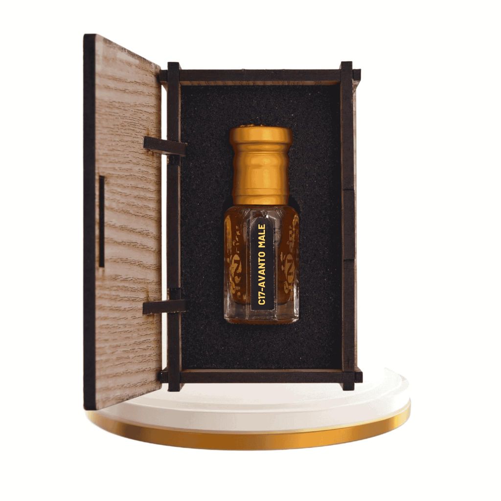 alNaqi Avanto-Male 12ml - Premium Masculine-Attar-Oil, No Alcohol Concentrated Fruity-Woody-Scent, Intense Arabian-Parfum, Original Men-Ittar