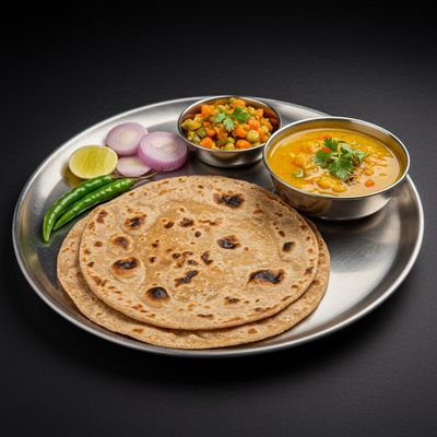 Roti (1 Pc) + Sabji
