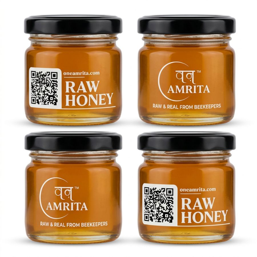 MULTIFLORA AND LITCHI HONEY PACK OF 2 - 100 gm - One glass jar view 2
