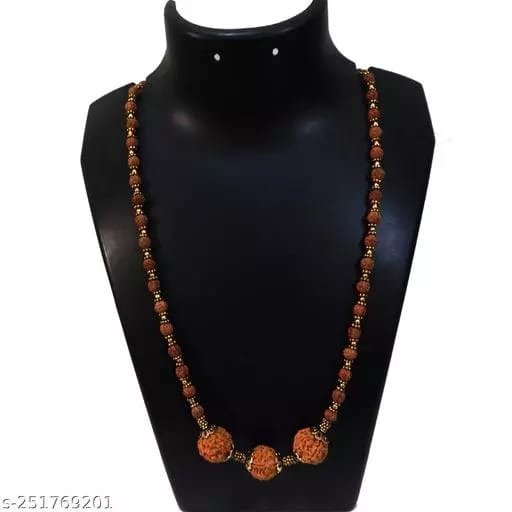 NEPALI 6 MUKHI RUDRAKSHA & INDONESIAN RUDRAKSHA BEADS NECKLACE view 2
