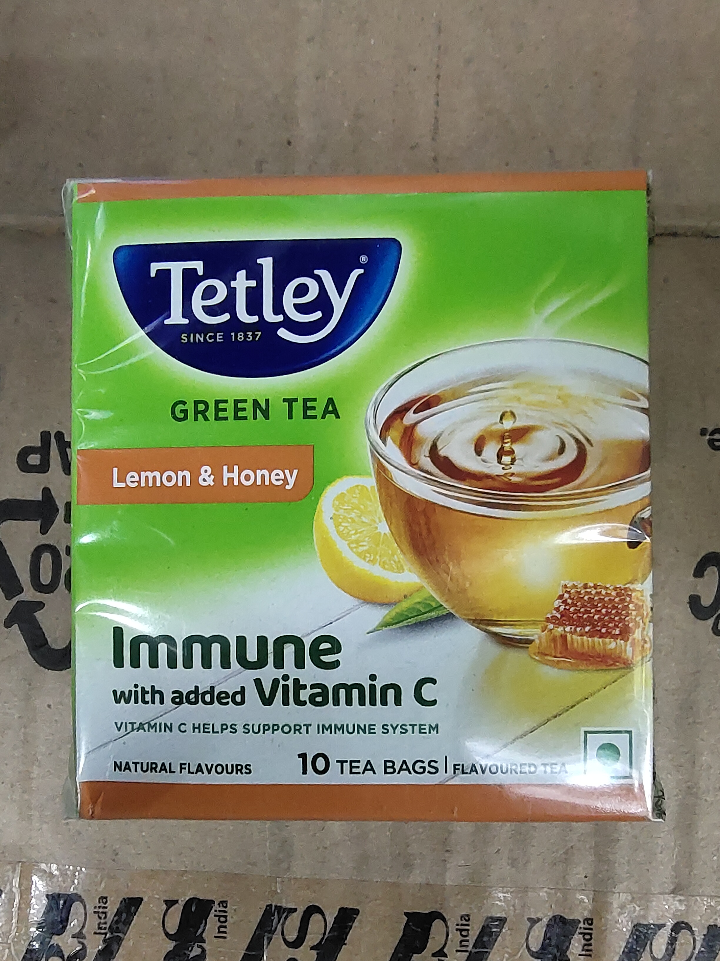 Tetley green tea lemon & honey
