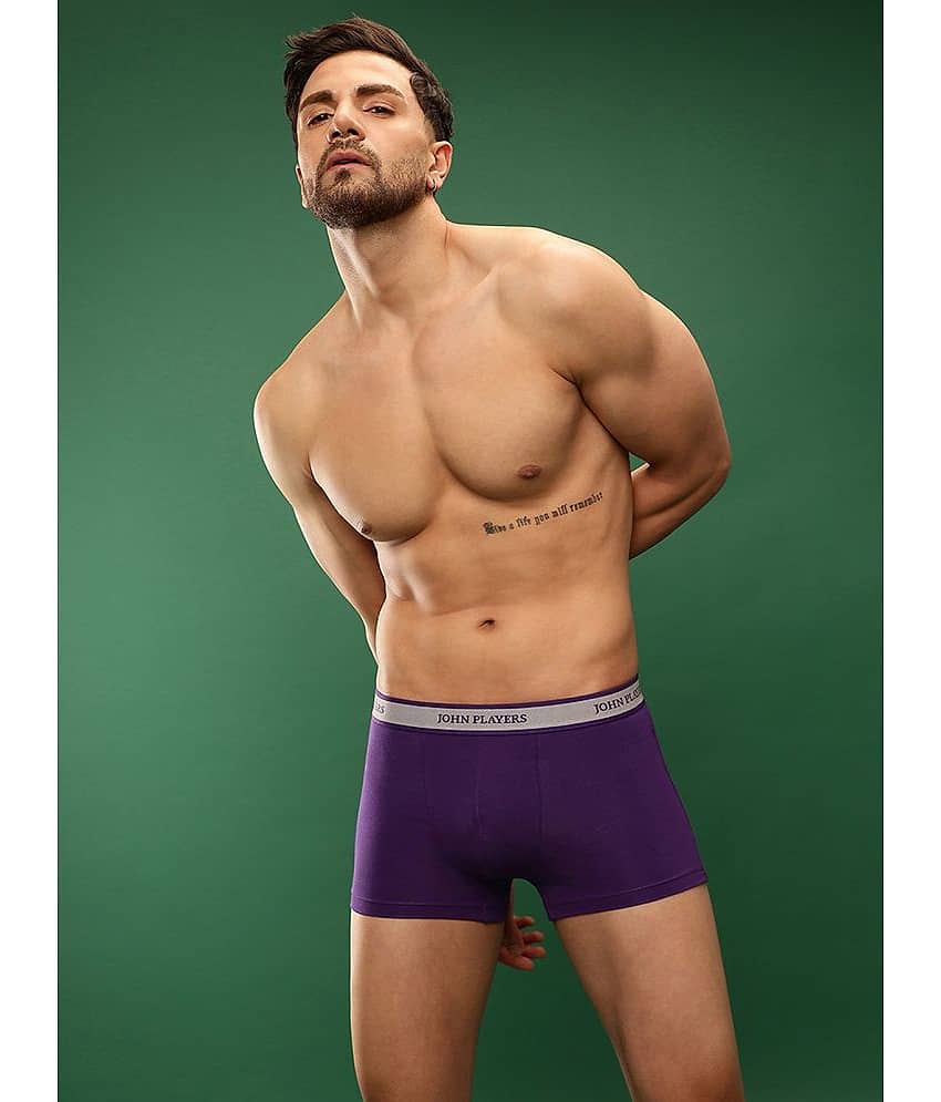 John Players Multicolor Cotton Blend Men's Trunks ( Pack of 3 ) view 2