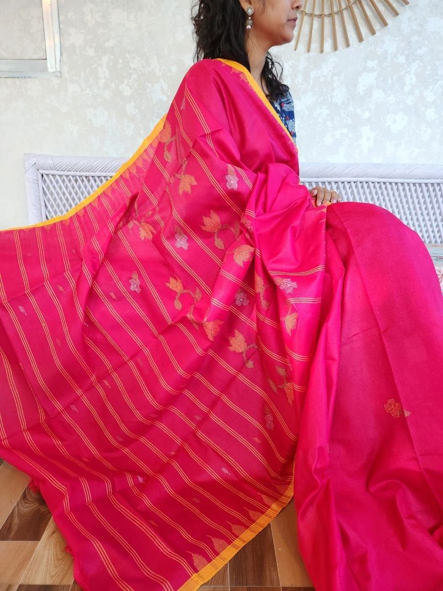 Moinrangphee Silk Saree (Russian Silk) view 2