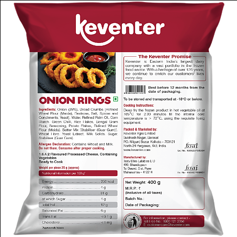 Keventer Crispy Onion Ring, 400 Gm view 2