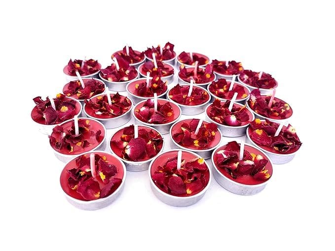 CD Craft Red Rose Tealight Candle || Pack of 25 view 2