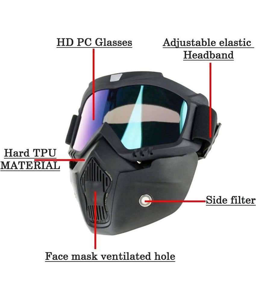 Bhavyta Black Polypropylene Fiber Anti Pollution Mask ( Pack of 1 ) view 2