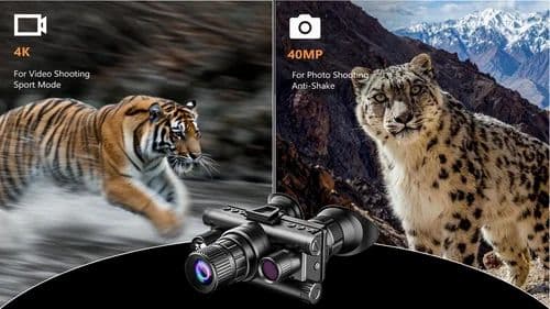 AUSHA 4K Night Vision Binoculars | Long-Range 600m Infrared with Photo & Video Recording view 2