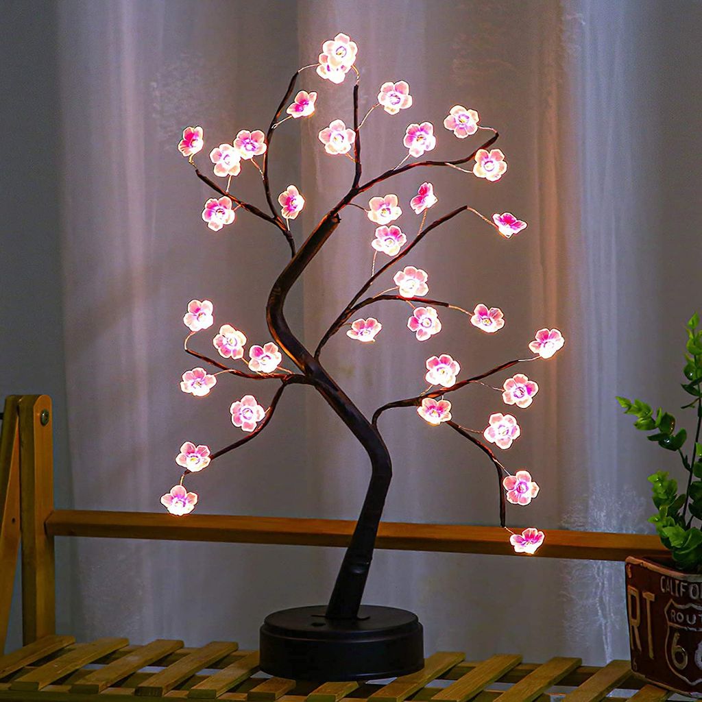 GLOWSERIE Elegant LED Flower Tree Lamp – Soft Glow Home Decor Light view 2