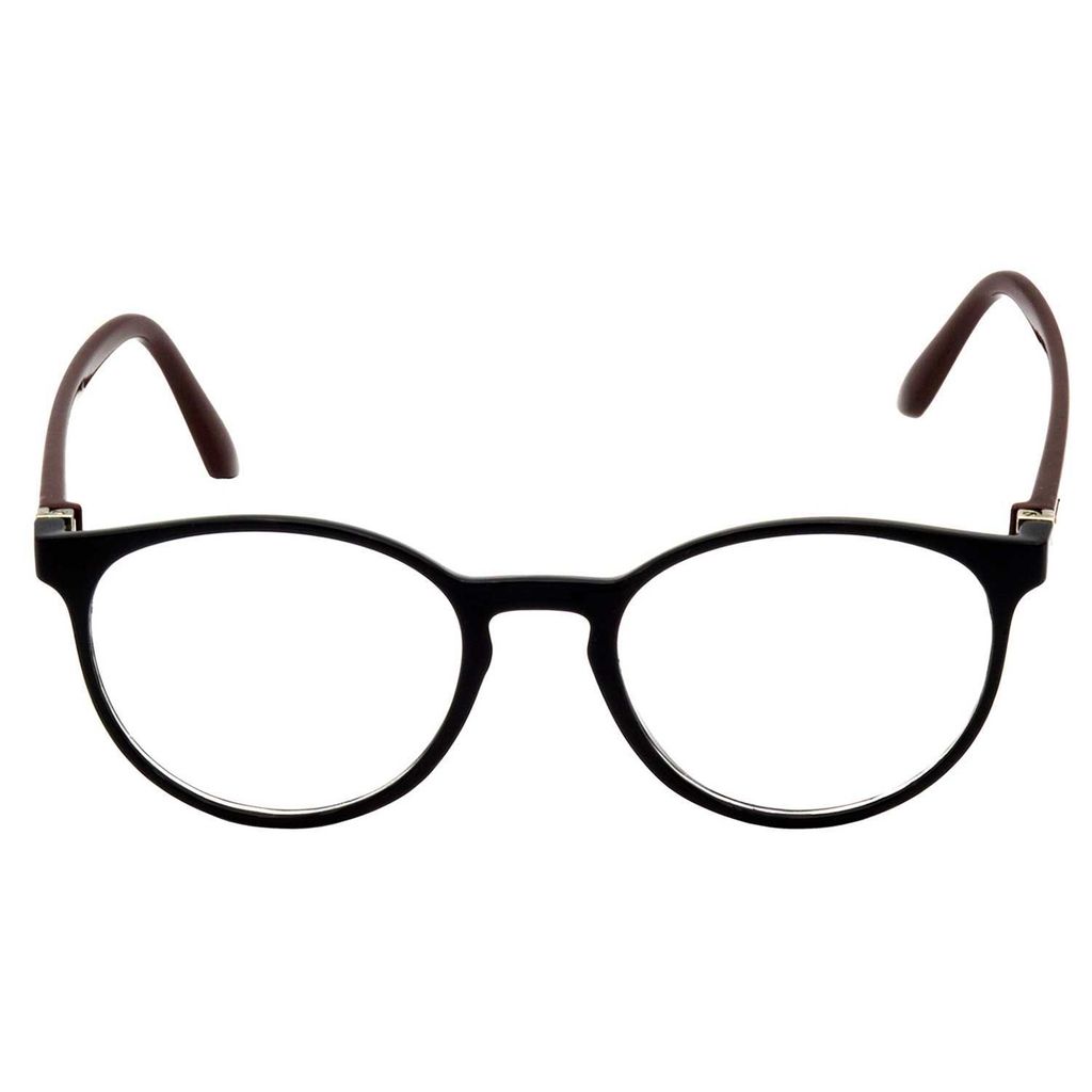 Hrinkar Plastic Full Rim Oval spectacle frames Men & Women - HFRM-BK-BWN-14 view 2