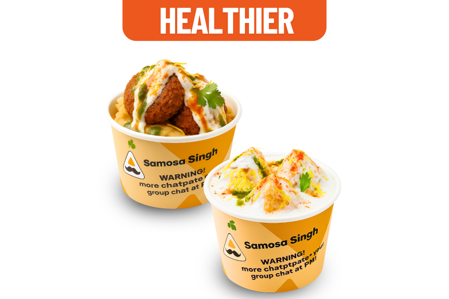 Healthy chaat combo-1 beetroot corn dahi chaat+1 fruity dahi bhalla