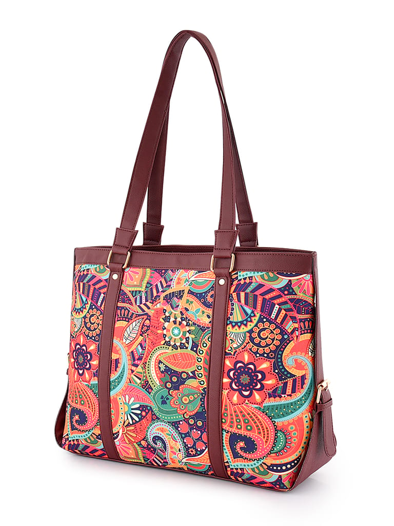 Lychee bags Women Printed Canvas Multi Tote Bag view 2