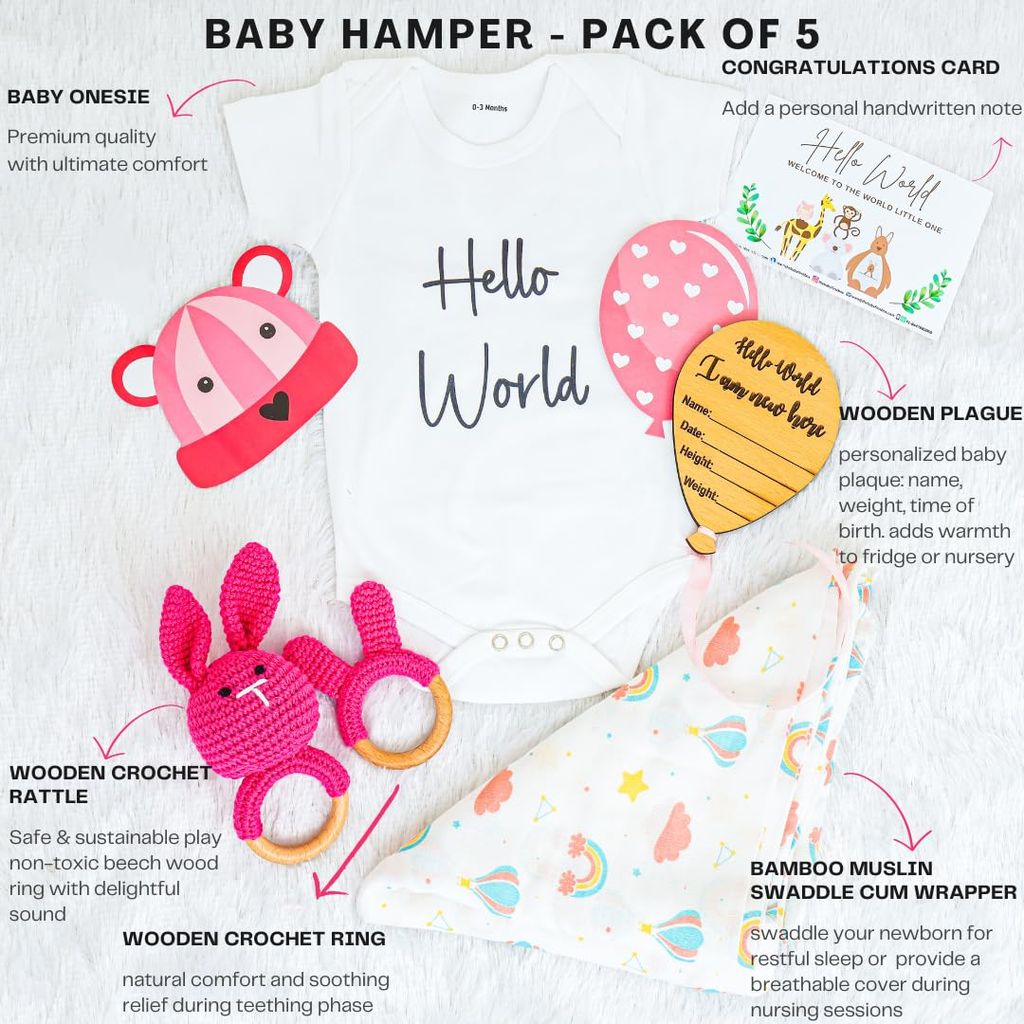 The Baby First Box New Born Baby Gift Box, Baby Boy Gifts, Baby Shower Gifts, Pregnancy Announcement Gifts, Mum to be, view 2