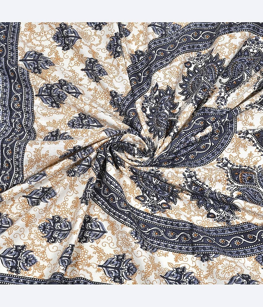 ABHACLOTHO Cotton 1 Double Bedsheet with 2 Pillow Covers ( Multicolor ) view 2