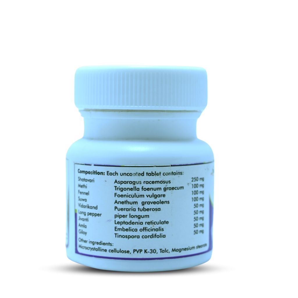 Tarushi Formulations Lactome Tablets - Made with Natural herbs like Shatavari, Ashwagandha, and Gokshura - Supports Healthy Milk Production and Overall Well-being, 30 Tablets view 2