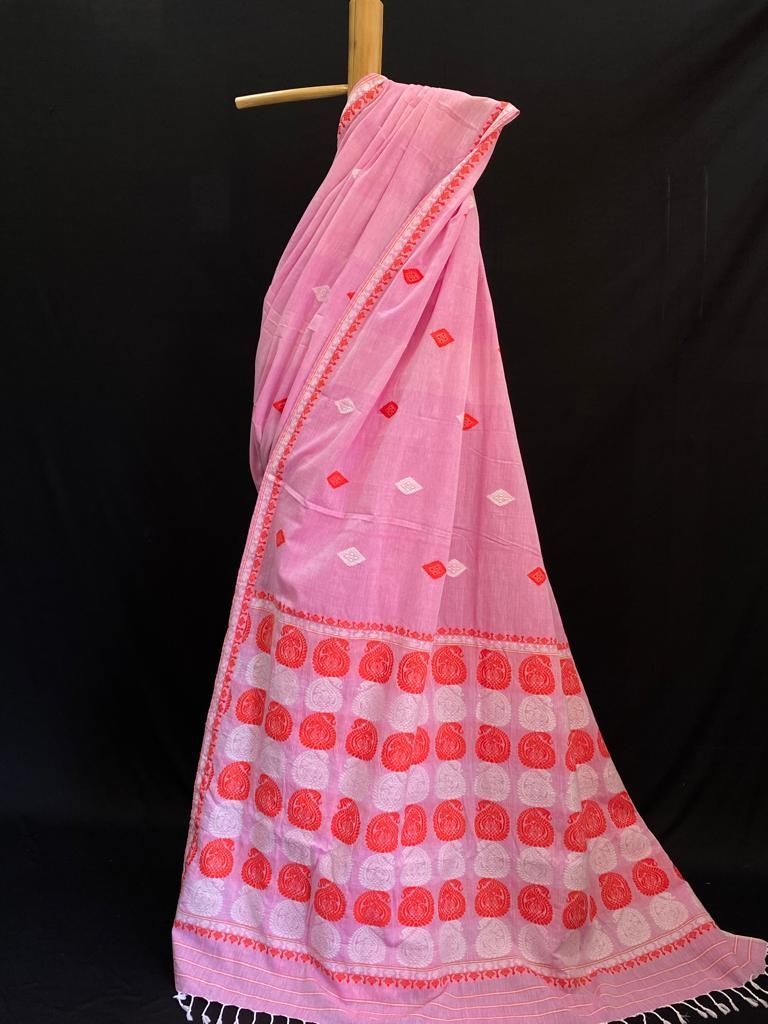Handwoven Assamese Cotton Saree view 2