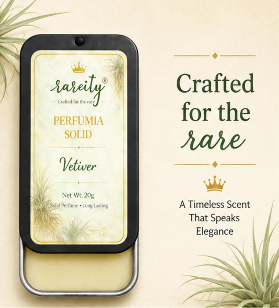 Rareity Solid Perfume – Vetiver Fragrance | Fresh Woody Long Lasting Balm Perfume | Pocket Perfume | Alcohol-Free | 20g| Travel-Friendly view 2
