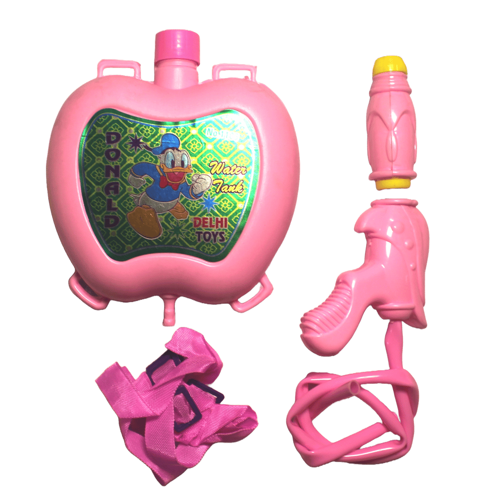DyneJoy Pressure Gun Pichkari with small Tank, Water Tank With Gun for Holi festival, Age 3 years and above, liter water holding 1 liter water capacity of tank, Multicolor (Pack of 1)