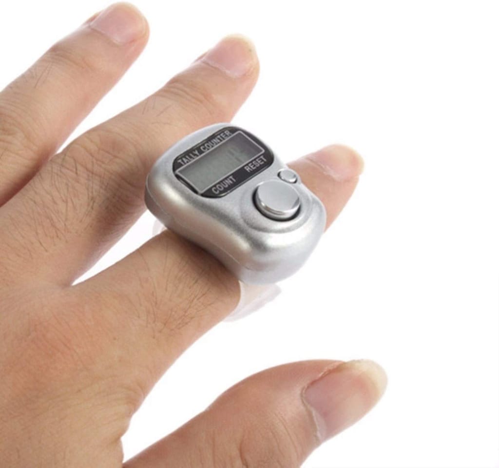 Digital Finger Tally Counter for Prayer, Sports, Knitting & More view 2