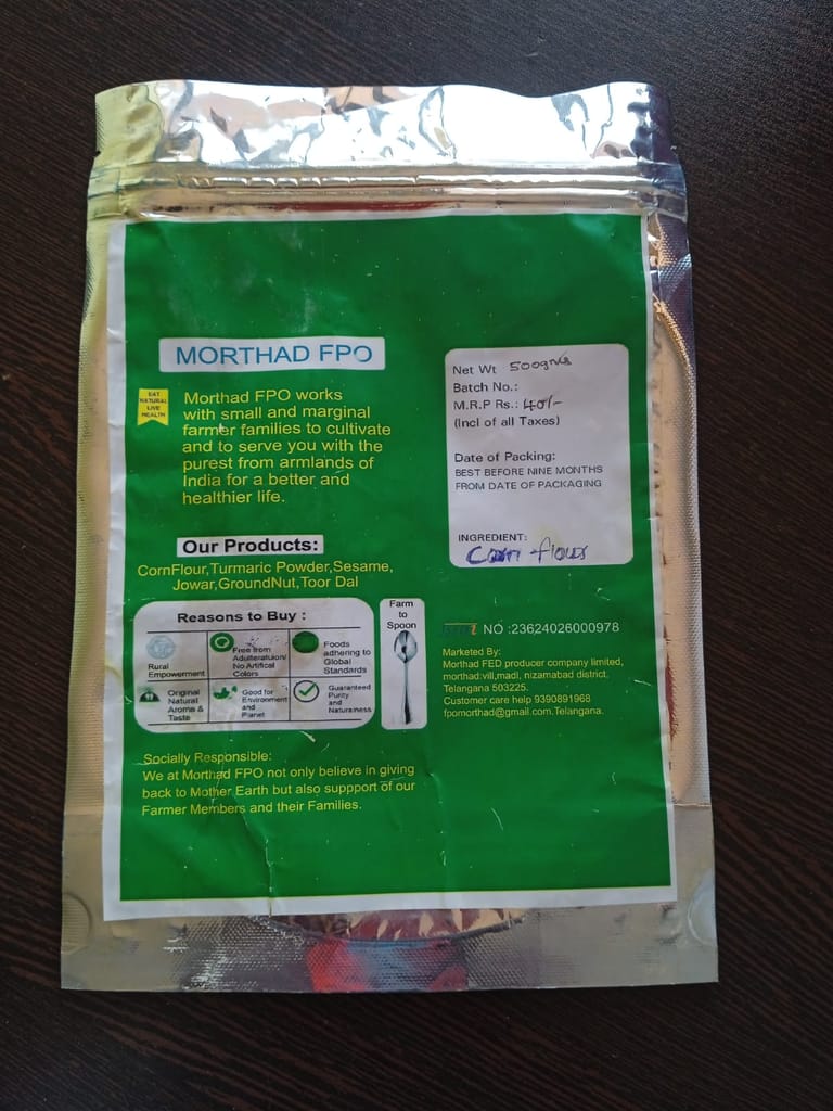 Organic Corn Flour - 500g