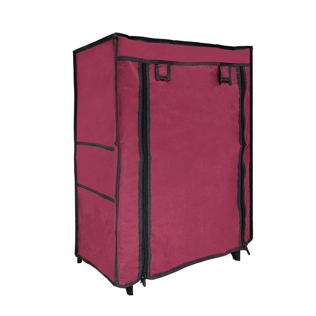 PHILOSHOP 5-Tier Metal Shoe Rack with Dustproof Cover – Space-Saving Storage Organizer for Entryway view 2