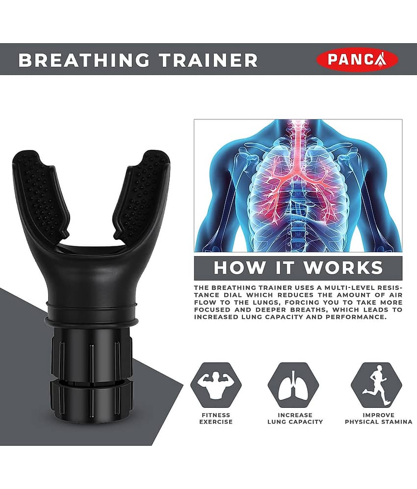 Breathing Trainer, Lung Capacity Exercise Device and Lung Exerciser for Respiratory Muscle Exercise and Increased Sports Breathing Fitness Lungs Exercise Equipment Men and Women view 2