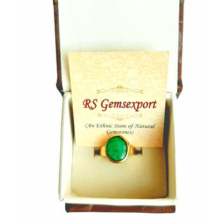RS GEMSEXPORT Gemstones 5.13 Ratti Natural Certified EMERALD panna Gemstone Panchdhatu Ring ,Pukhraj Birthstone Astrolog view 2