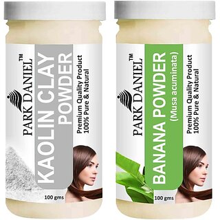 PARK DANIEL Pure & Natural Kaolin Powder & Banana Powder Combo Pack of 2 Bottles of 100 gm (200 gm ) (200 ml) view 2