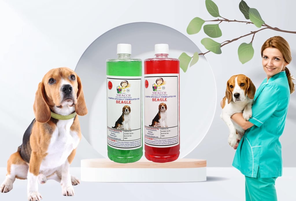 SWACCH Shampoo Specially FORMULATED for Beagle (1 Litre) (Combo Pack of 2) Strawberry & NEEM ALOVERA view 2